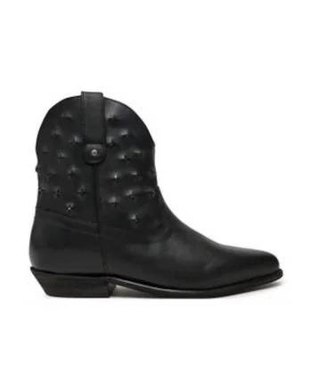 Cizme de cowboy  Negru, Piele, Negru