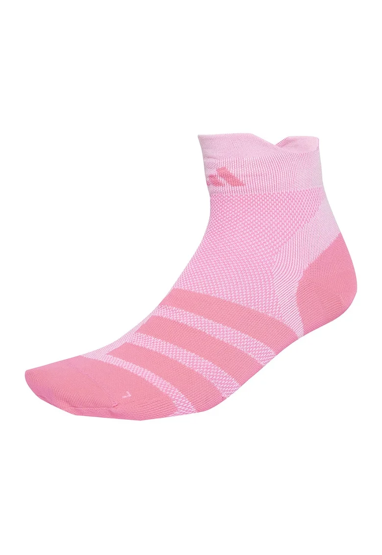 Sosete unisex pentru alergare Adizero, Roz pastel/Alb optic
