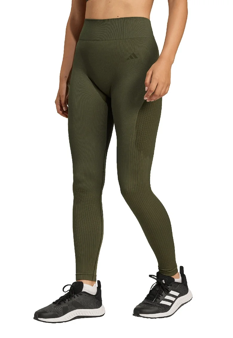 Colanti cu talie inalta pentru fitness, Kaki inchis