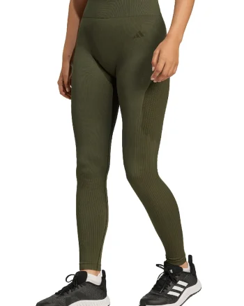 Colanti cu talie inalta pentru fitness, Kaki inchis