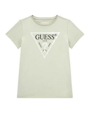 Tricou de bumbac cu imprimeu logo metalizat