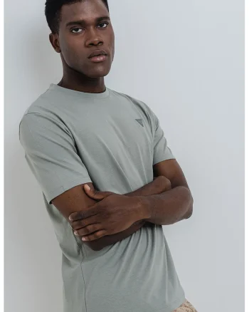 Tricou din amestec de modal, pentru fitness, Gri cenusiu