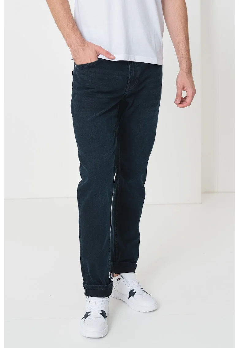 Blugi slim fit cu talie joasa, Bleumarin