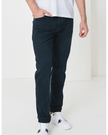Blugi slim fit cu talie joasa, Bleumarin