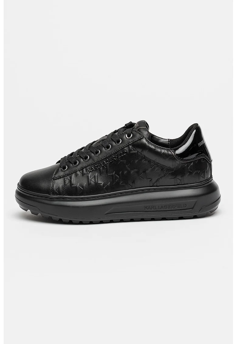 Pantofi sport din piele Kapri Lug, Negru