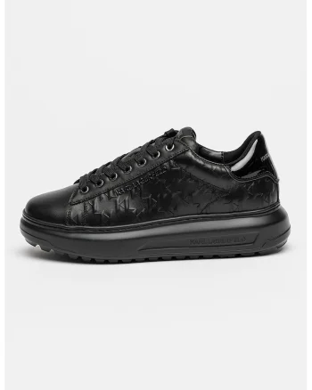 Pantofi sport din piele Kapri Lug, Negru