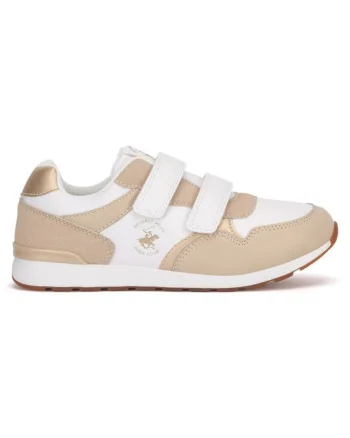 Pantofi sport copii,  590559, Sintetic/Textil, Bej,