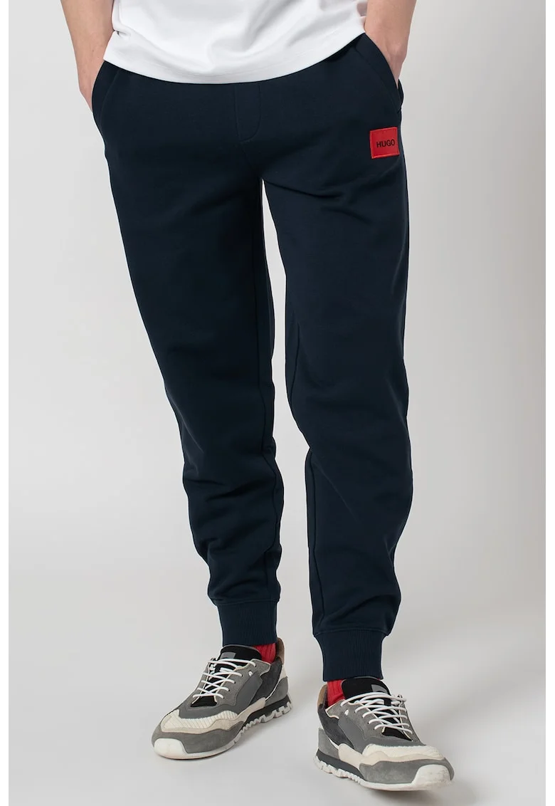 Pantaloni de trening cu buzunare oblice Doak, Bleumarin