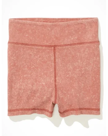 Pantaloni scurti cu talie elastica, Roz
