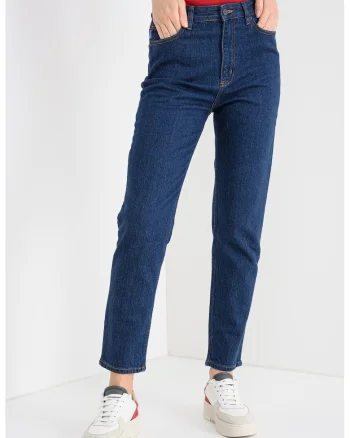 Blugi mom-fit Noe, Bleumarin