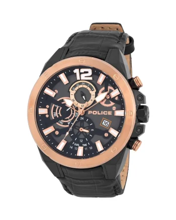 Ceas barbatesc  PL15711JSBR.61 Saiho, 47mm, 3ATM, Negru