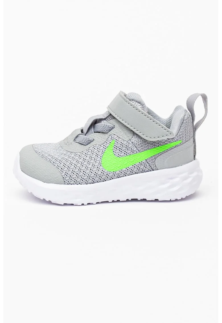 Pantofi sport usori cu velcro Revolution 6, Gri cenusiu
