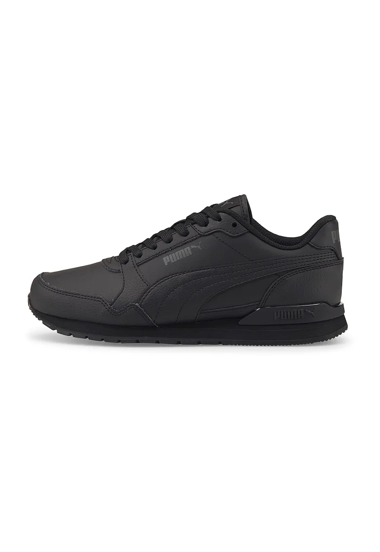 Pantofi sport de piele ecologica si piele ST Runner v3, Negru