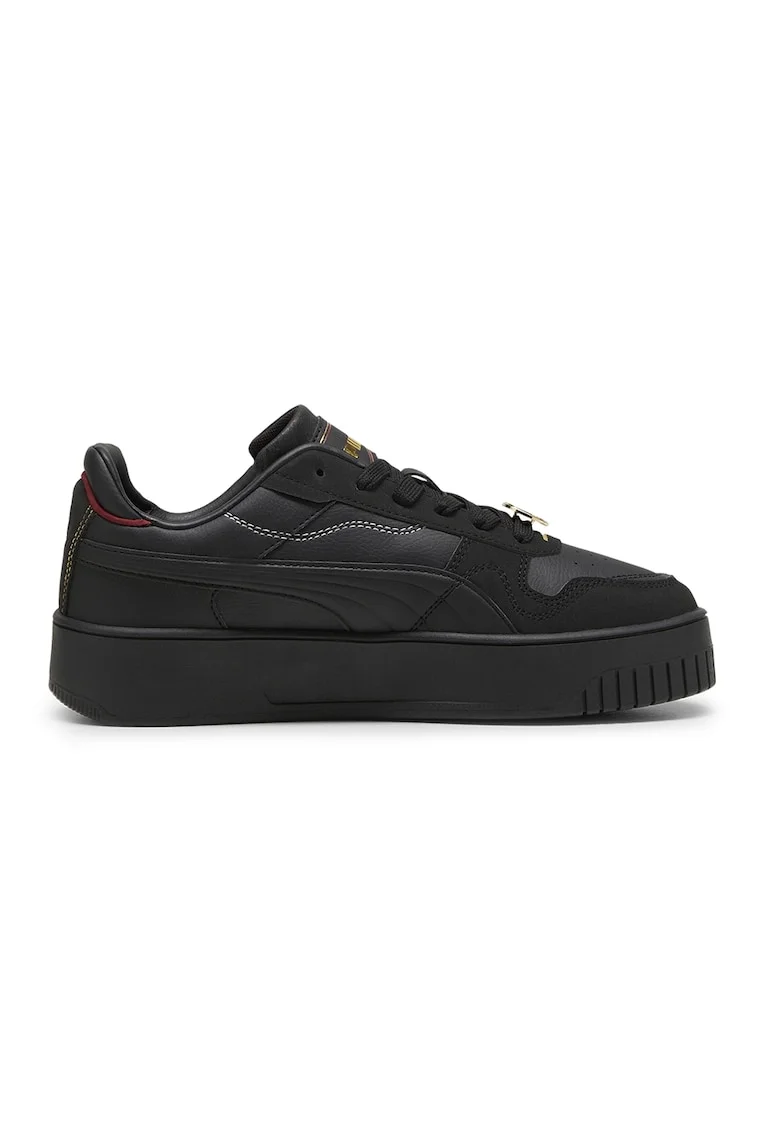 Pantofi sport de piele ecologica Carina Street Class Act, Negru