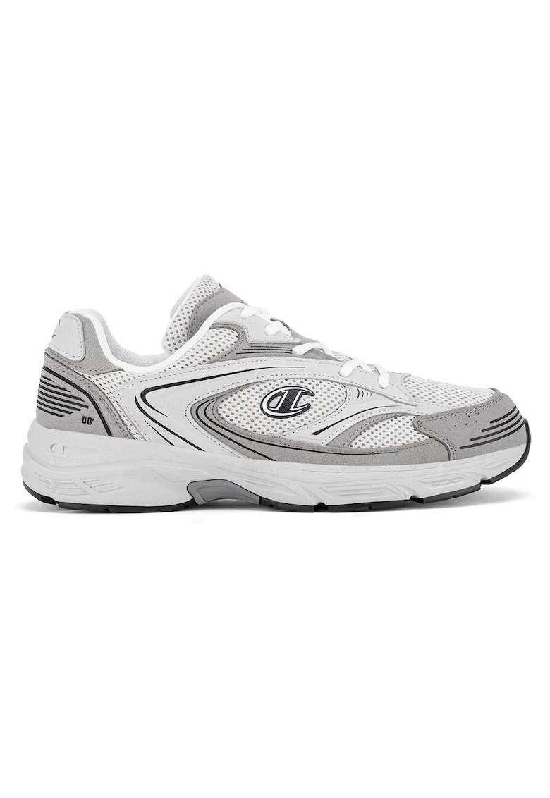Pantofi sport barbati,  gri/alb, sintetic/textil