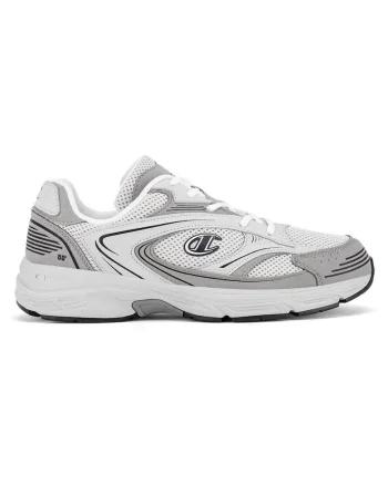 Pantofi sport barbati,  gri/alb, sintetic/textil