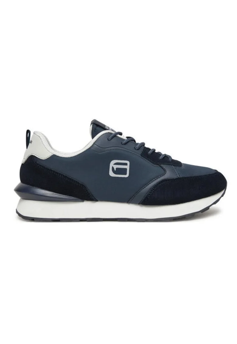 Pantofi sport barbati,  material textil, albastru/alb,