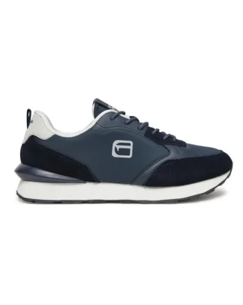Pantofi sport barbati,  material textil, albastru/alb,