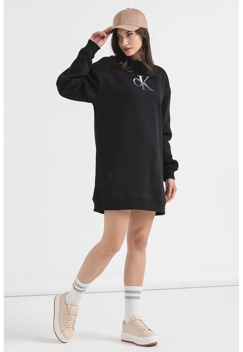 Rochie-hanorac cu logo, Negru