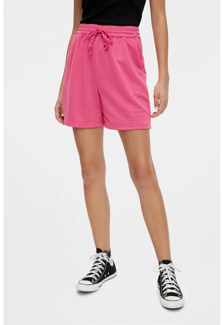 Pantaloni scurti cu snur, Roz aprins