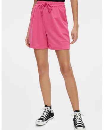 Pantaloni scurti cu snur, Roz aprins