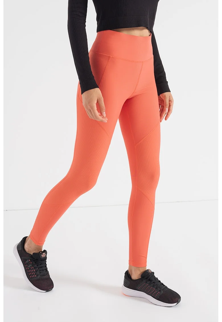 Colanti cu talie inalta pentru fitness Jana, Coral