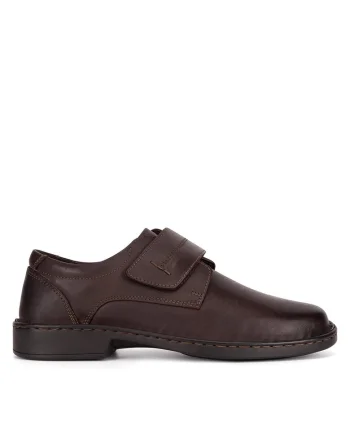 Pantofi barbati,  GARY-05 MI18, piele naturala, maro,
