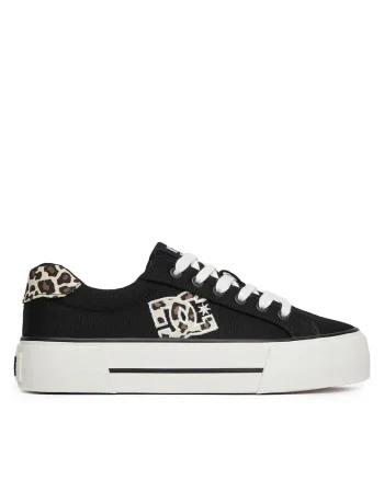 Pantofi sport dama,  SS25-3C068, negru, tesatura,