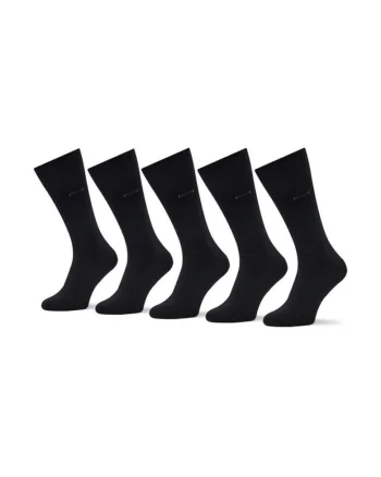 Sosete barbati  lungi, unisex, negru, set de 5