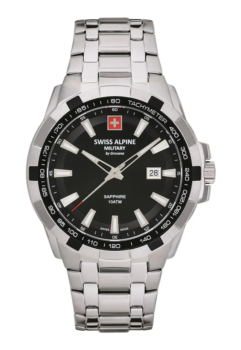 Ceas quartz cu bratara metalica, Argintiu