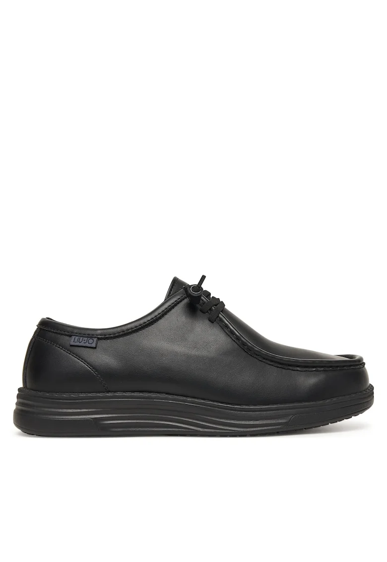 Pantofi barbati,  Black S1040, piele naturala, semighete