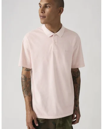 Tricou polo de bumbac cu broderie logo discreta