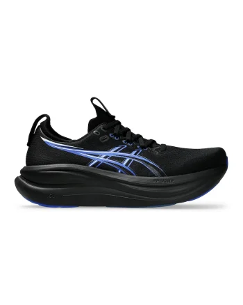 Pantofi Gel-Nimbus 28 pentru alergare, Negru/Albastru cobalt