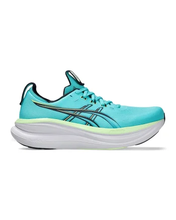 Pantofi Gel-Nimbus 28 pentru alergare, Verde smarald/Albastru teal