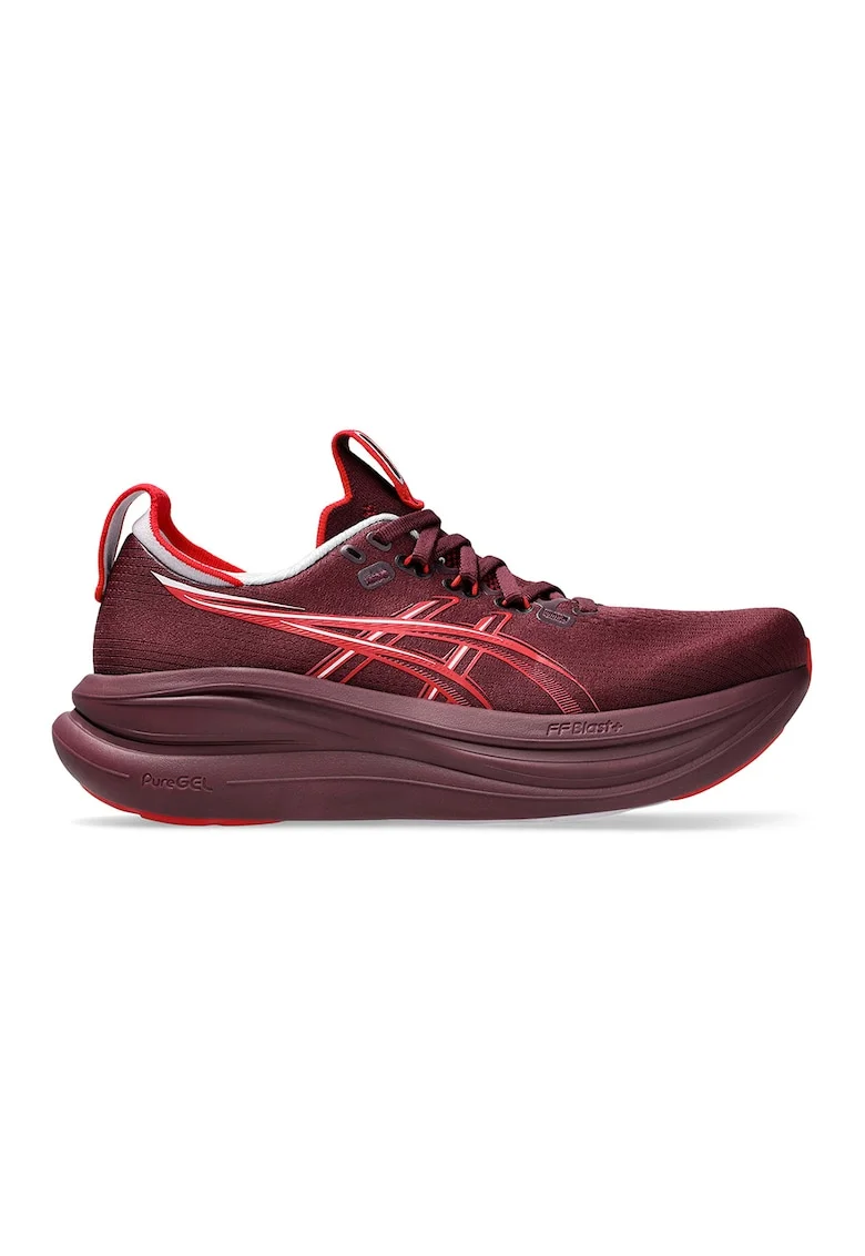 Pantofi Gel-Nimbus 28 pentru alergare, Visiniu/Rosu mac/Violet pruna