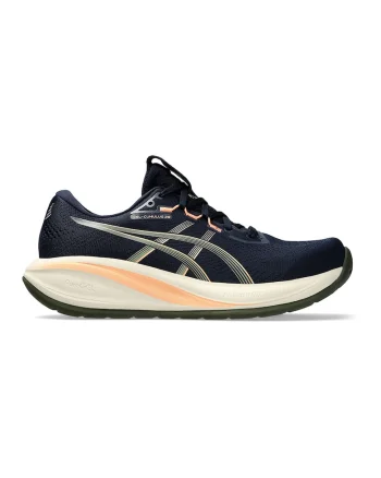 Pantofi Gel Cumulus 28 pentru alergare, Piersica/Alb murdar/Bleumarin