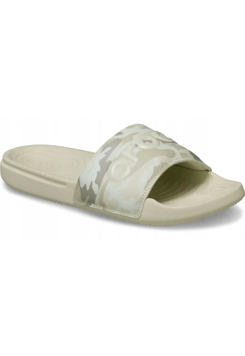 Slapi barbati,  All Day Camouflage Slide M 211863, bej Bone, marime 48-49, talpa Croslite, lungime talpa 29.7 cm