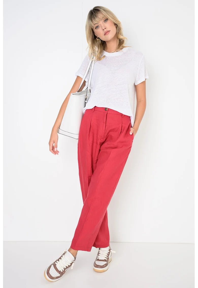 Tricou regular fit de in cu terminatie rotunjita