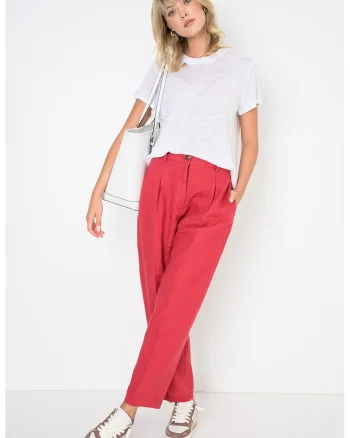 Tricou regular fit de in cu terminatie rotunjita