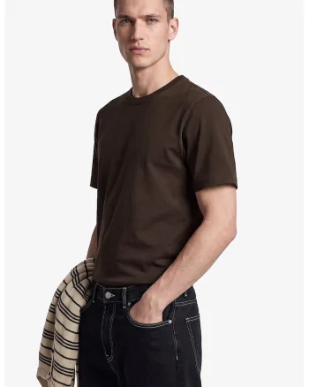Tricou regular fit din bumbac cu model uni