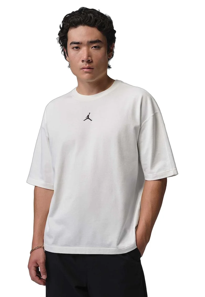 Tricou din bumbac cu maneca medie,