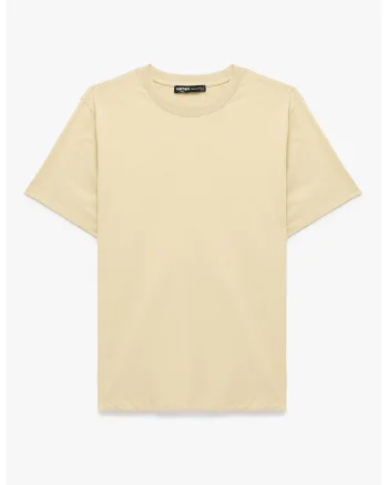 Tricou regular fit din bumbac cu model uni