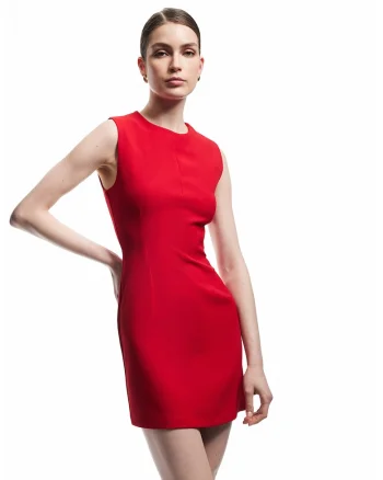 Rochie mini cambrata, Rosu