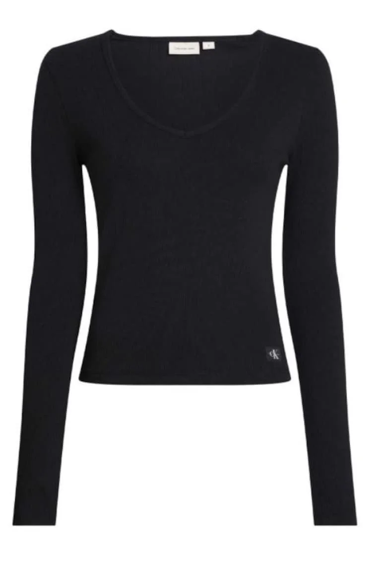 Bluza cambrata cu decolteu in V,
