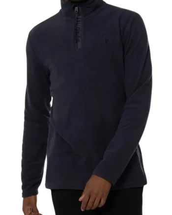 Bluza sport de fleece cu fenta cu fermoar,