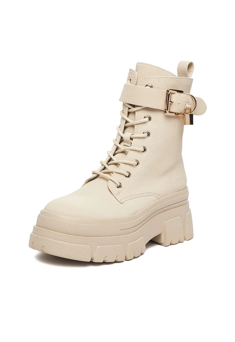 Botine dama 60165-6,  Textil, Bej