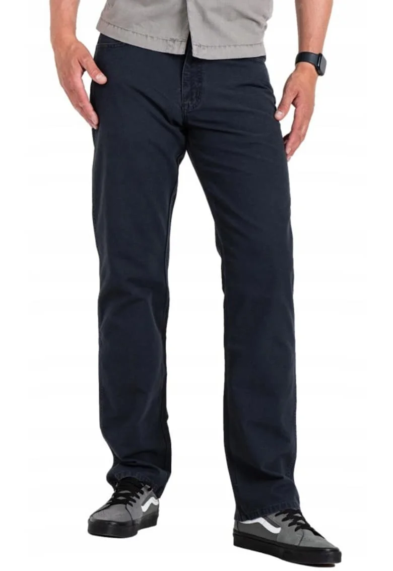 Pantaloni barbati  Texas, bleumarin inchis, fara elasticitate, bumbac,