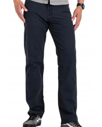 Pantaloni barbati  Texas, bleumarin inchis, fara elasticitate, bumbac,