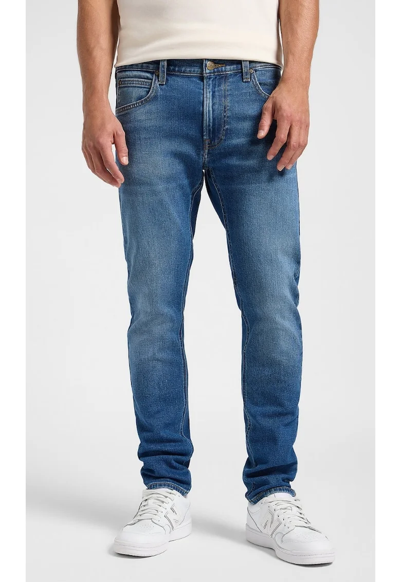 Blugi barbati,  Luke Grove, slim fit, albastru, bumbac