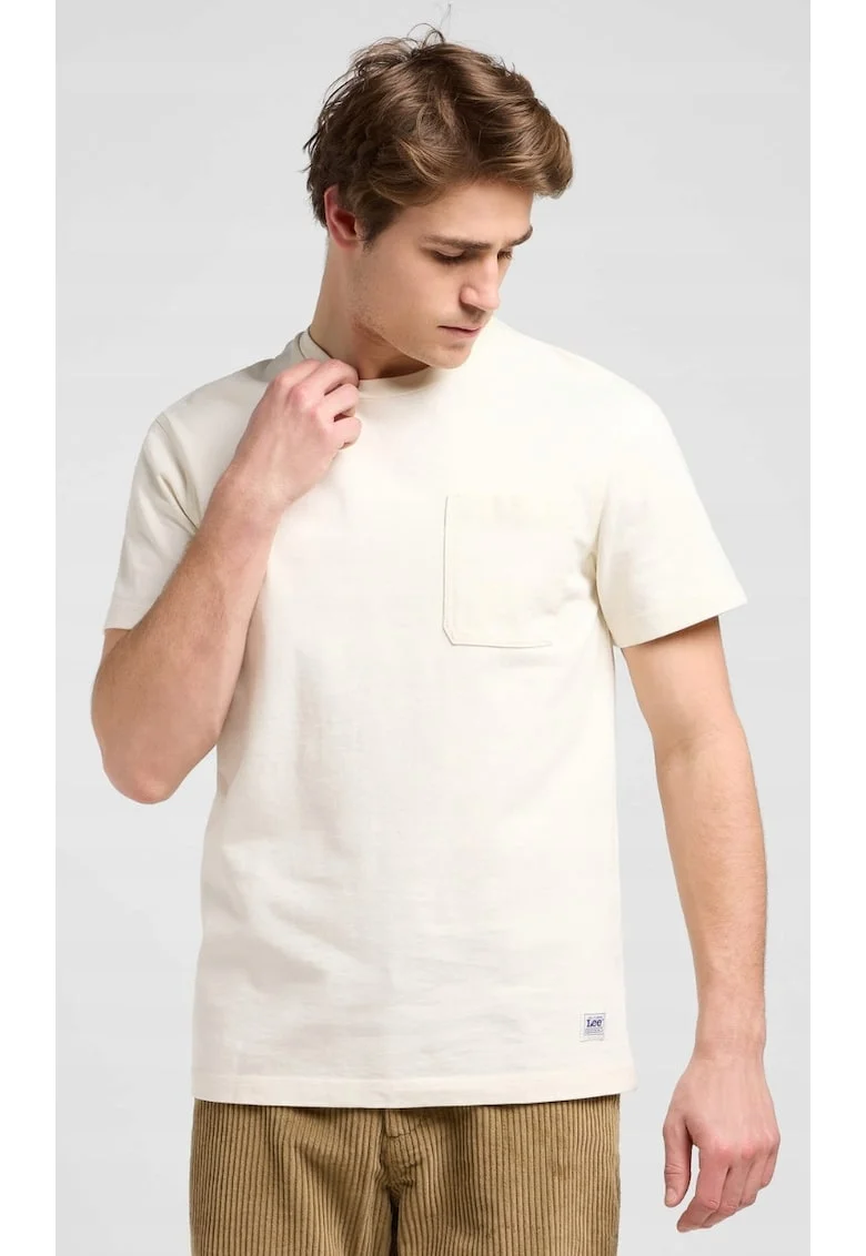 Tricou barbati  WW Pocket Tee, supradimensionat, alb, bumbac